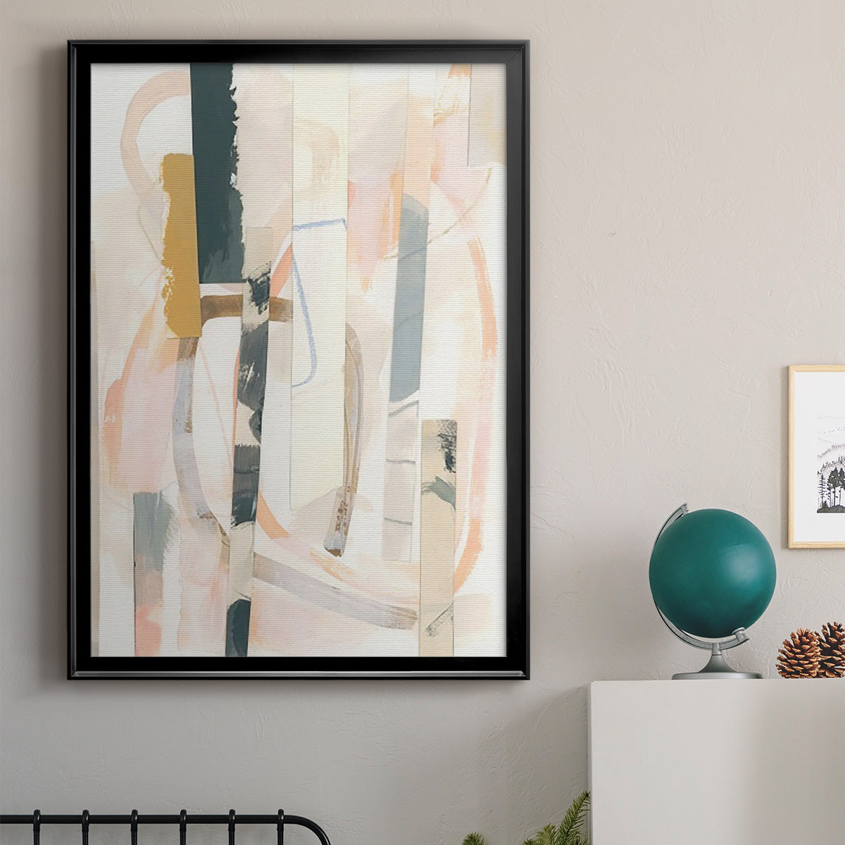 Melon Litmus II - Modern Framed Canvas Print