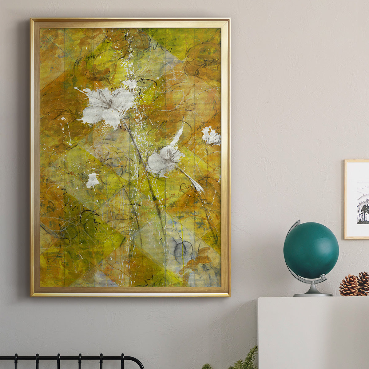 Beauty Amidst Chaos - Modern Framed Canvas Print