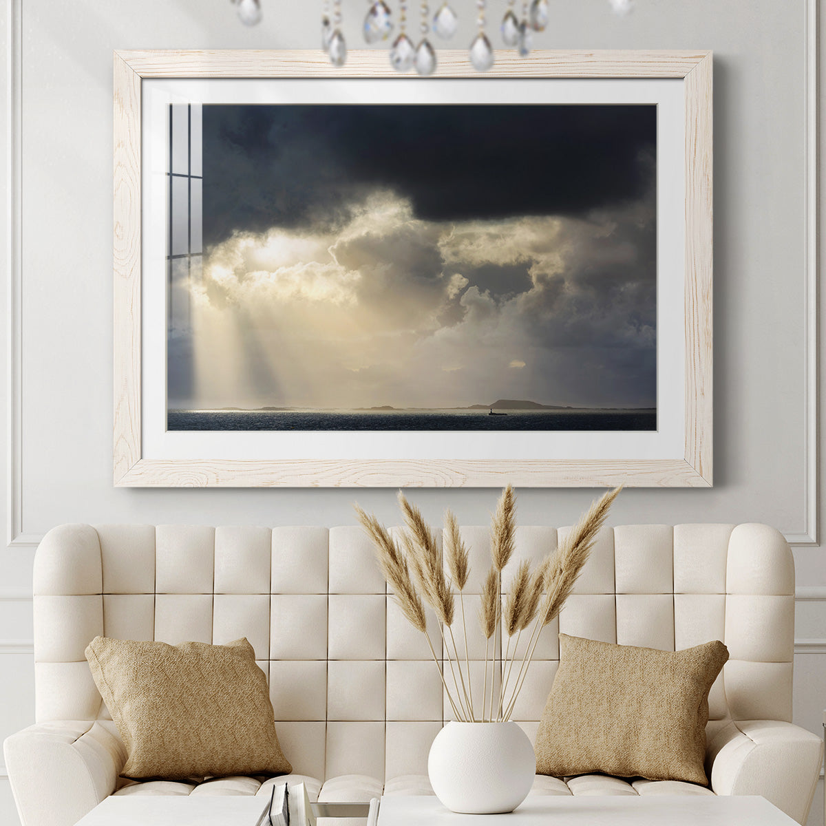 Rays of Light - Barnwood Framed Art Print