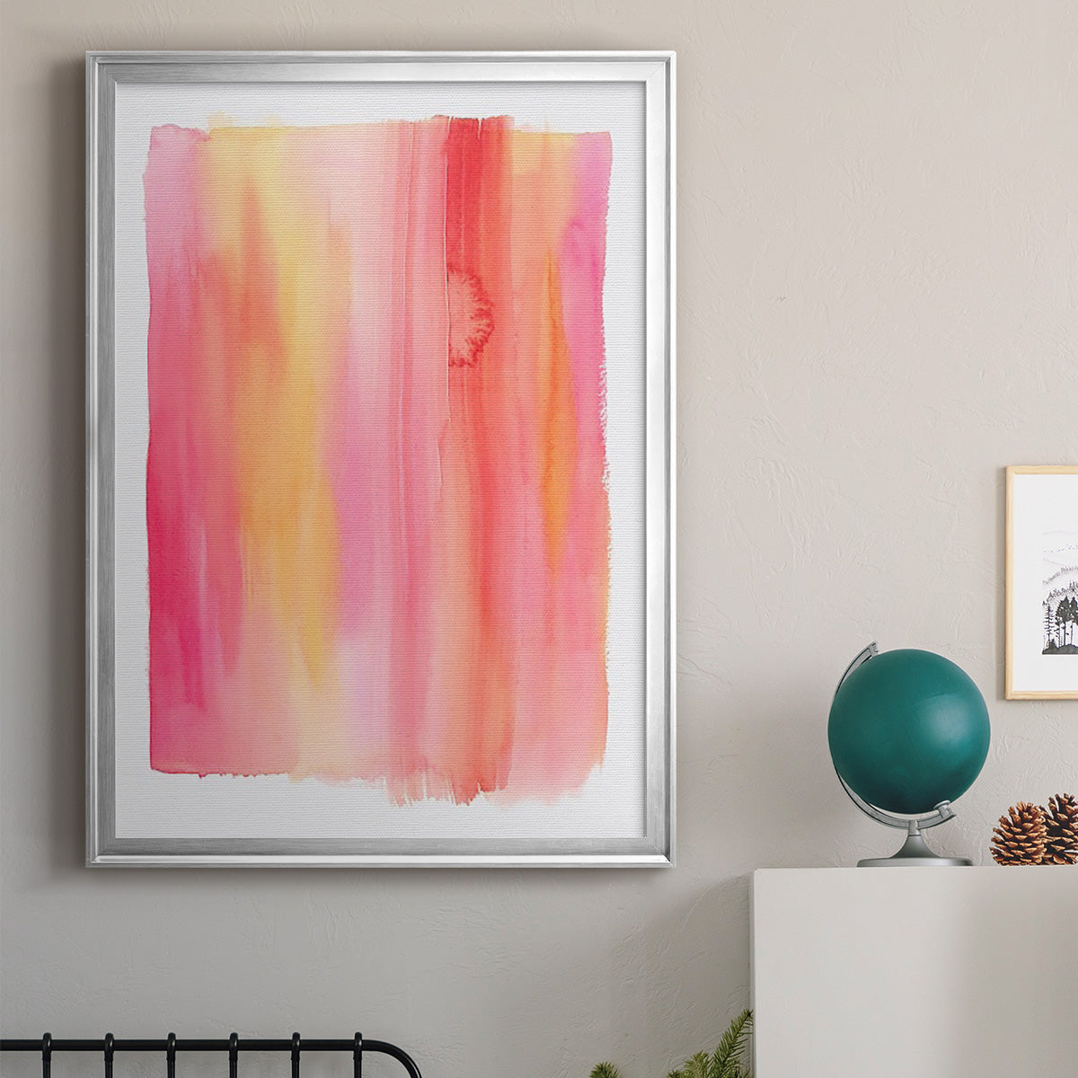 Summer Sherbet Wash I - Modern Framed Canvas Print