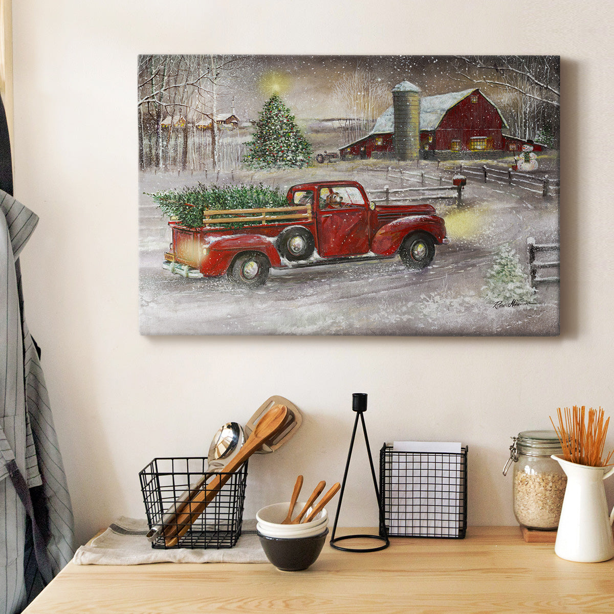 Making Christmas Memories - Canvas Art Print