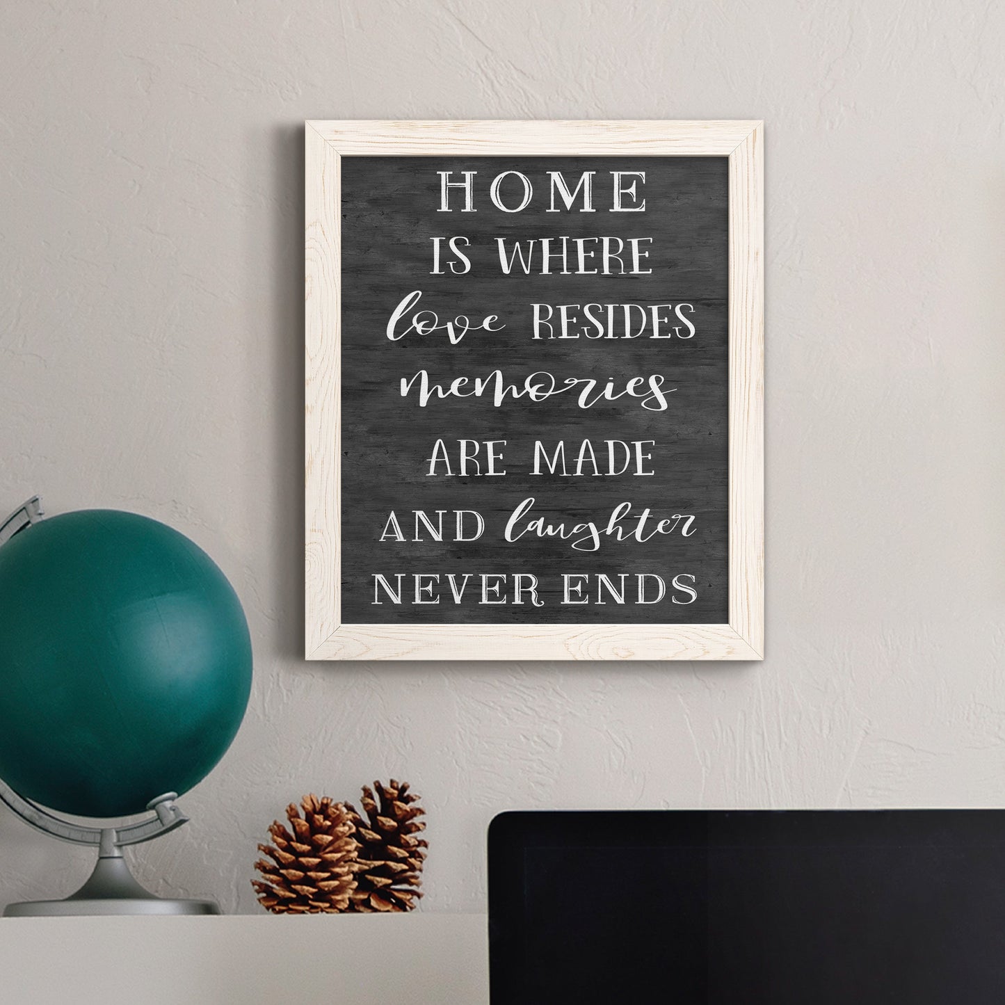 Love Resides - Premium Canvas Framed in Barnwood - Ready to Hang