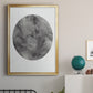 Graphite Moon II - Modern Framed Canvas Print