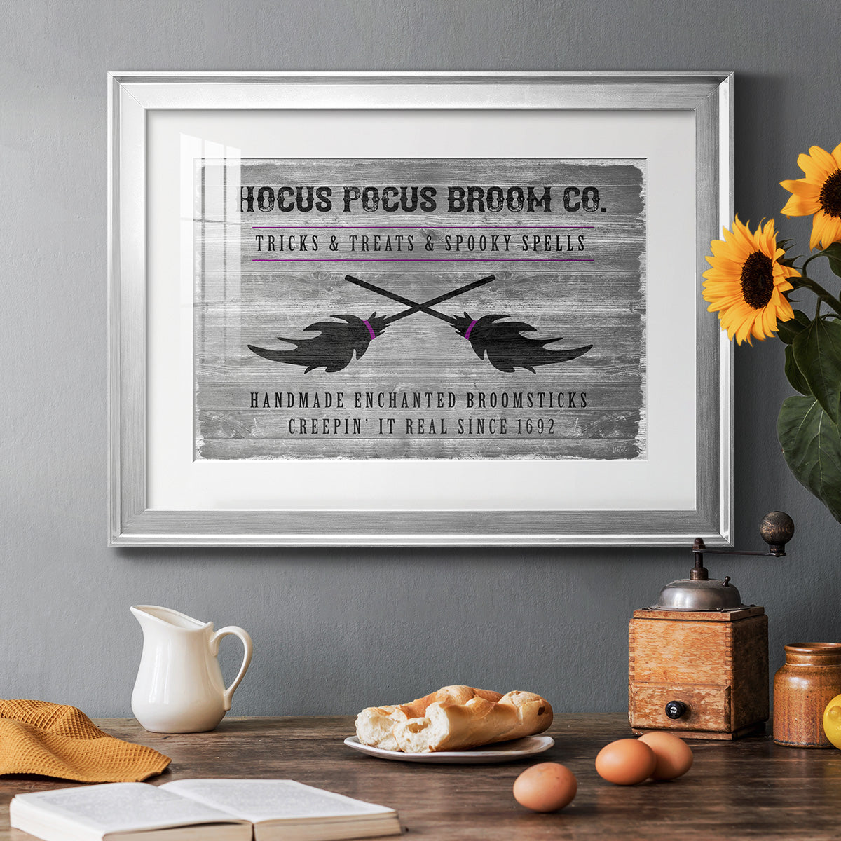 Hocus Pocus Broom Co. Premium Framed Print - Ready to Hang