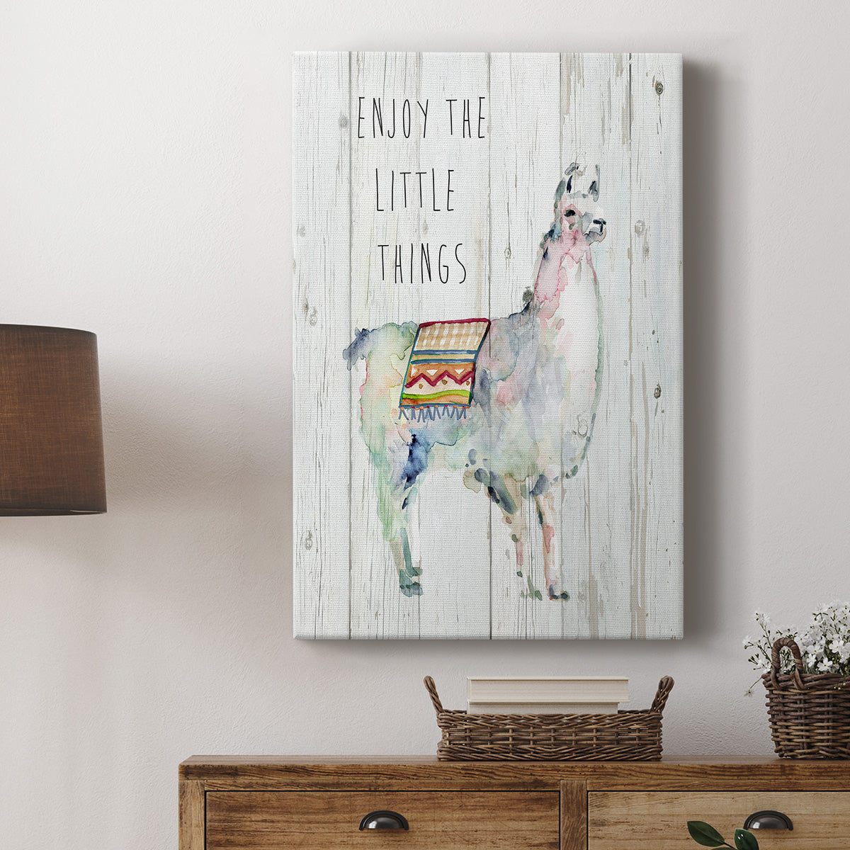 Llama Little Things - Canvas Art Print