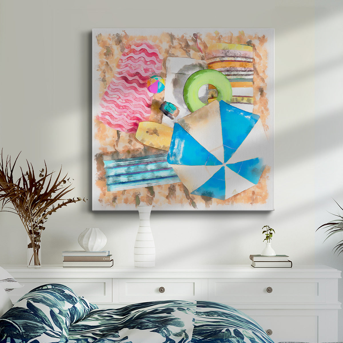 Bird's Eye Beach II-Premium Gallery Wrapped Canvas - Ready to Hang