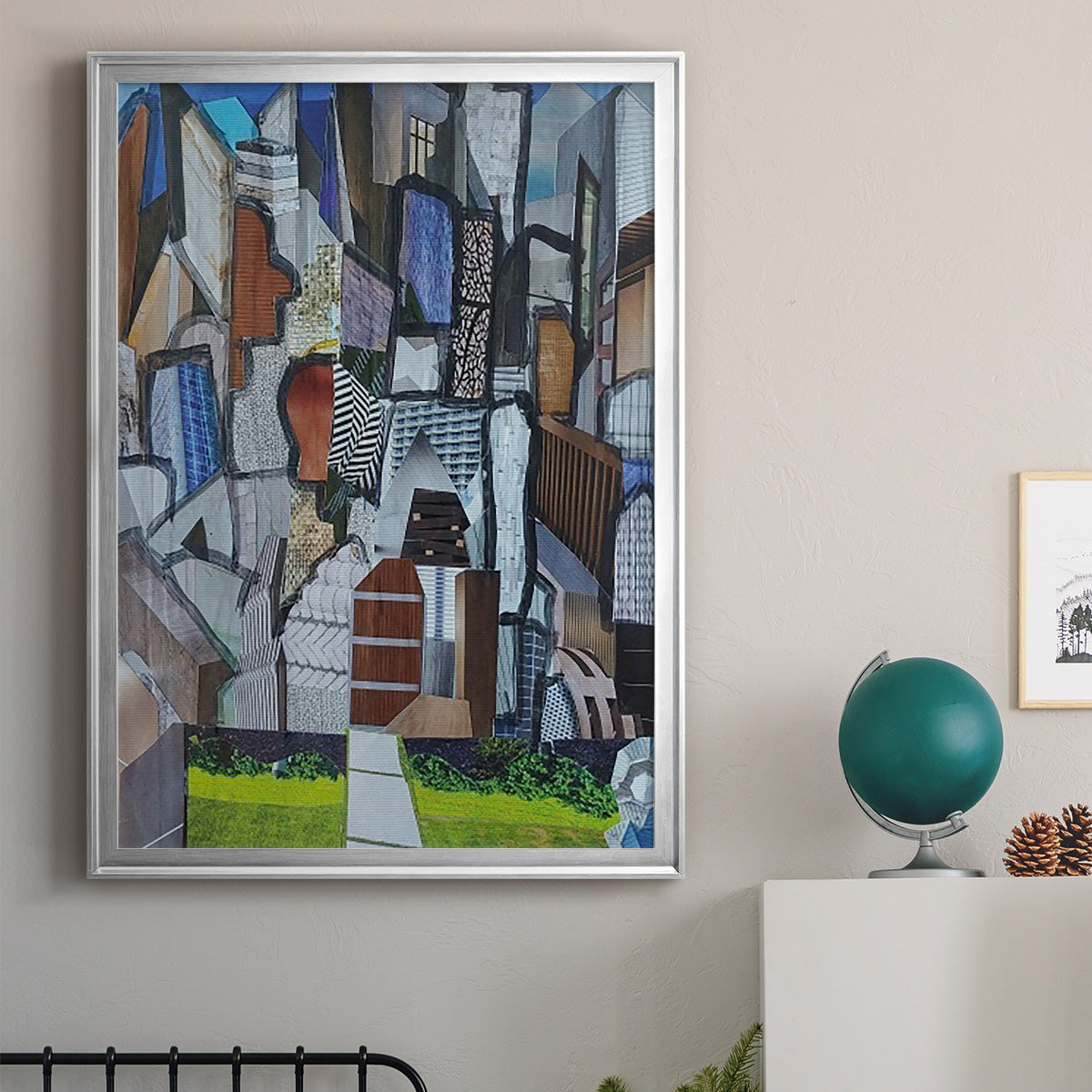 Chicago Grant Park - Modern Framed Canvas Print