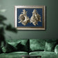 Conch Shells on Navy II Premium Framed Canvas- Ready to Hang