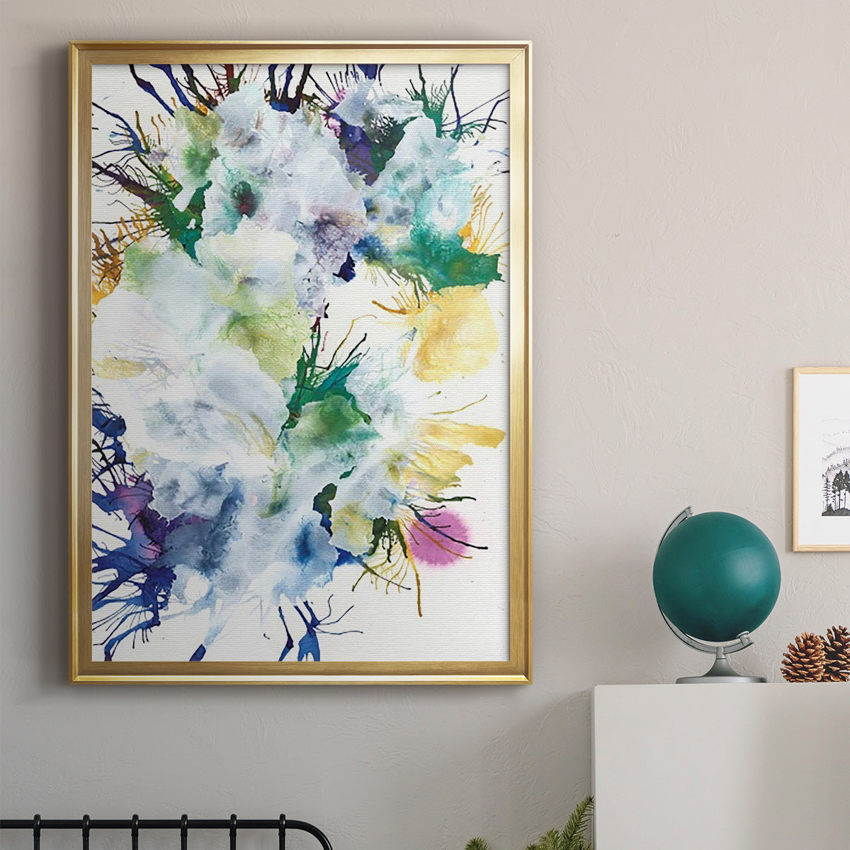 Like An Iris II - Modern Framed Canvas Print