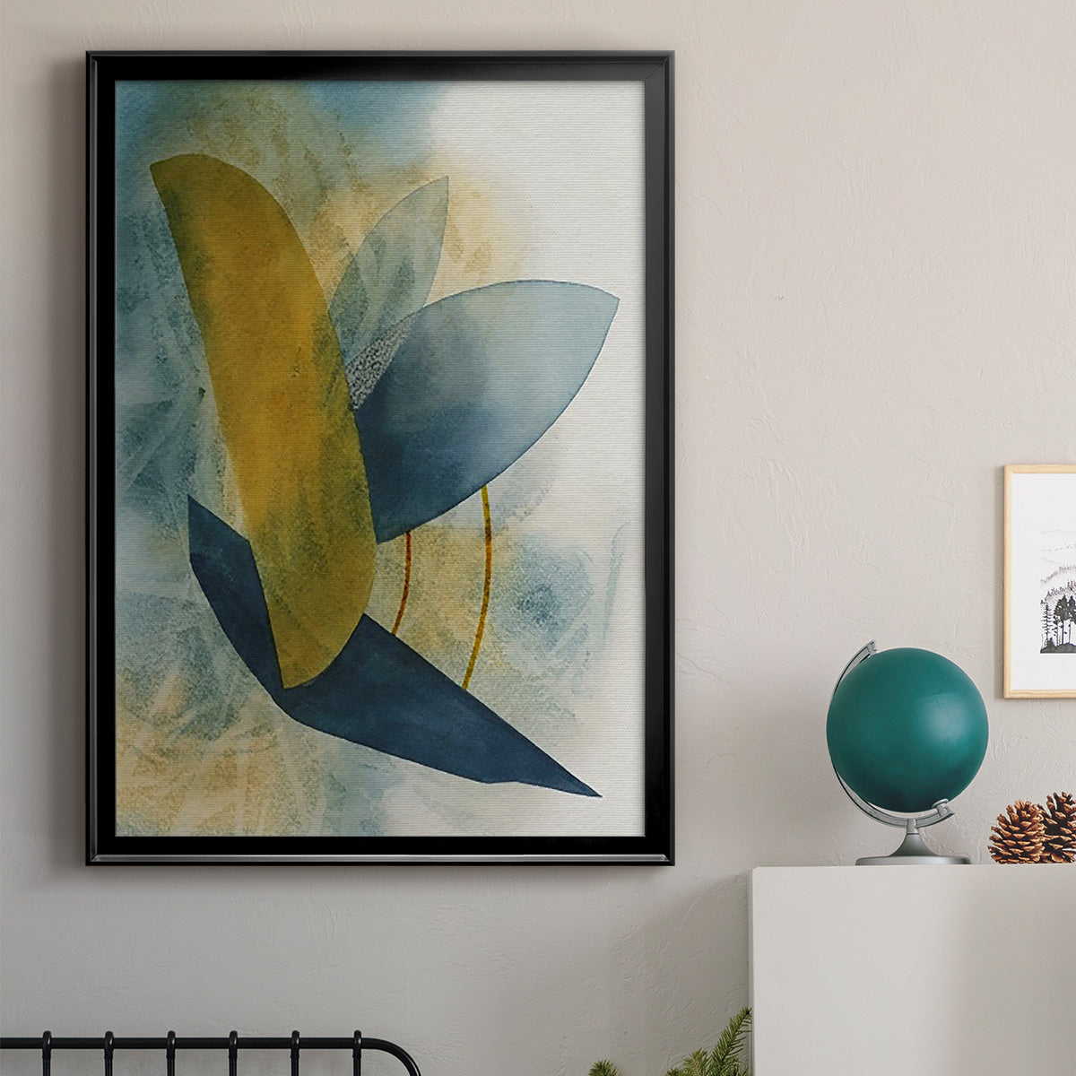 Solar Shapes I - Modern Framed Canvas Print