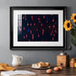 Crimson Constellation - Modern Framed Art Print