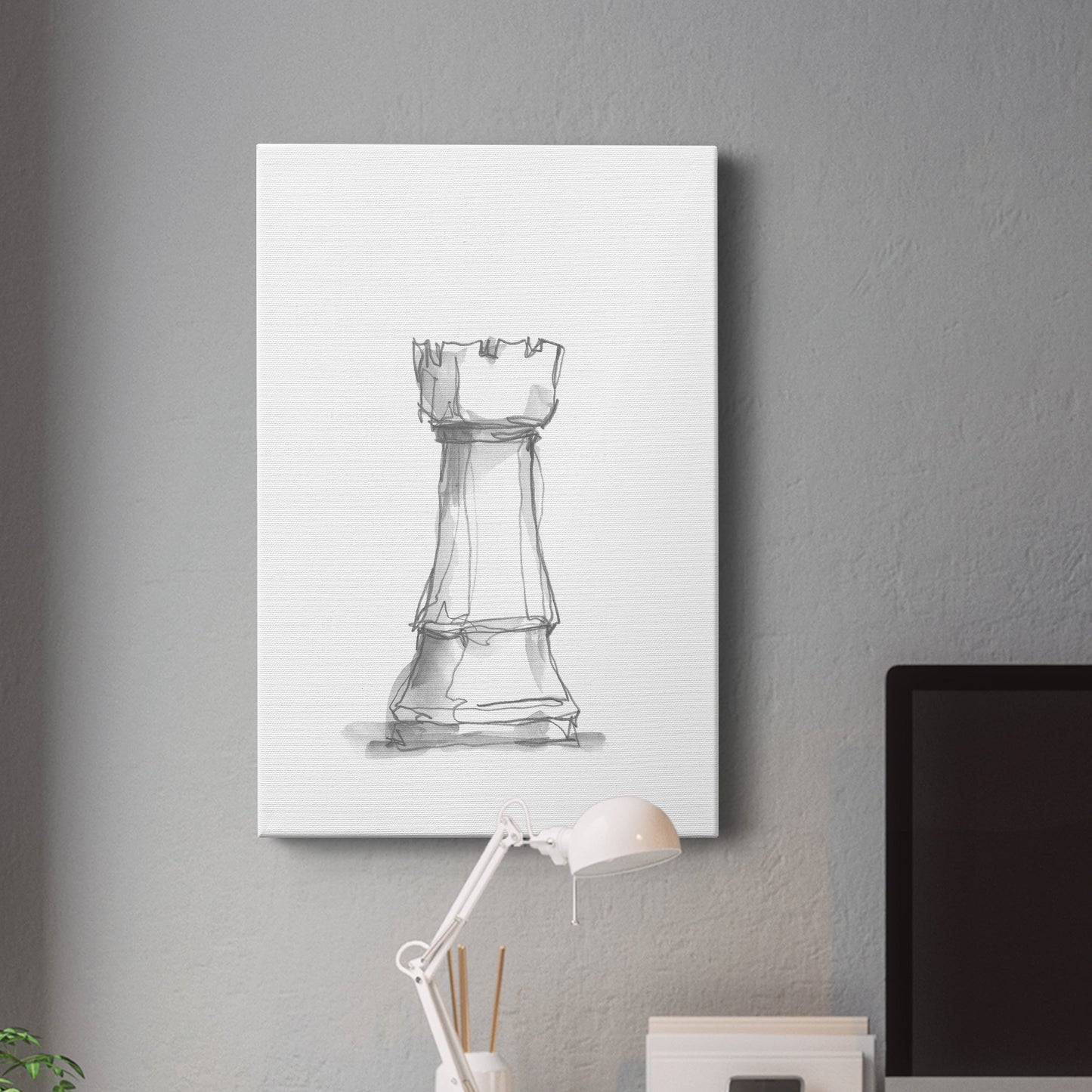 Chess Piece Study V Premium Gallery Wrapped Canvas - Ready to Hang