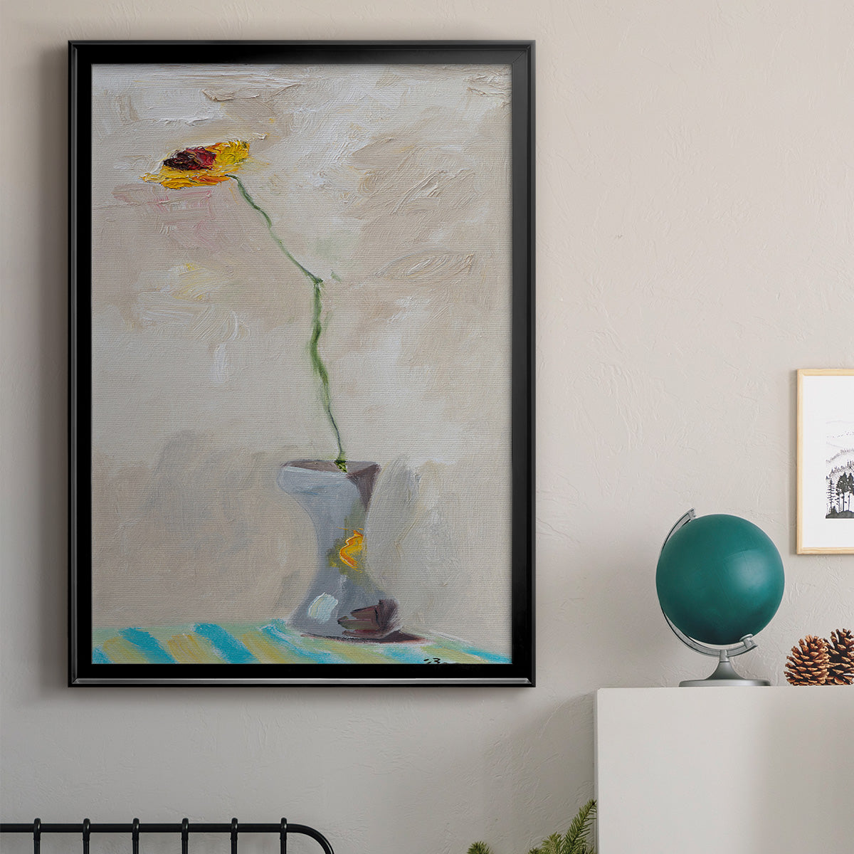 Single & Ready to Mingle - Modern Framed Canvas Print