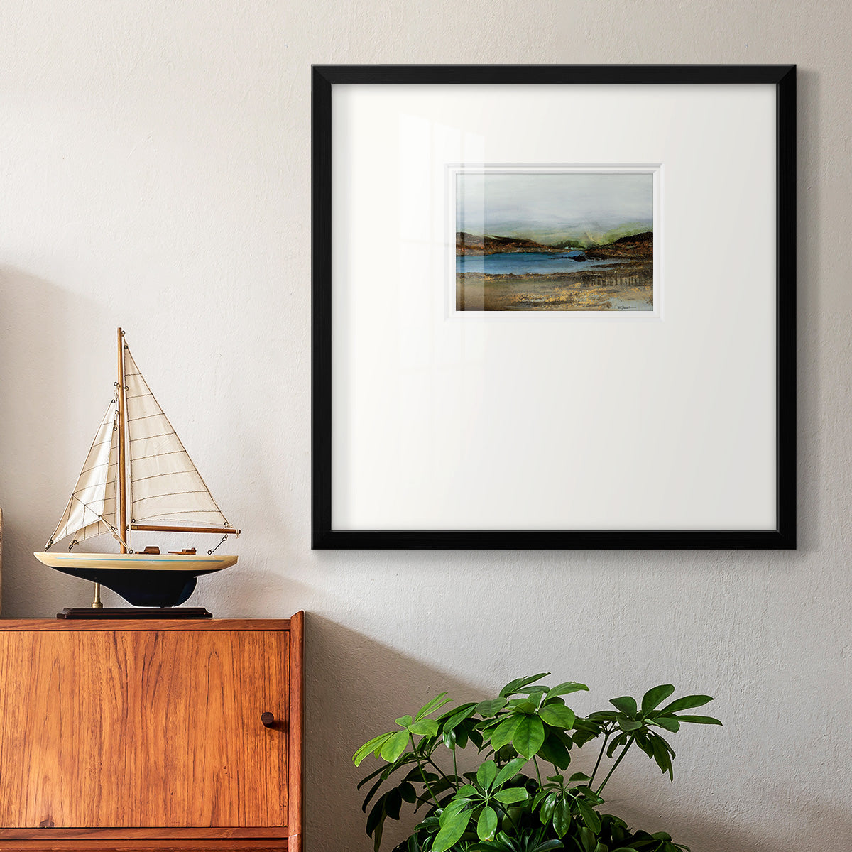 Lakeside Premium Framed Print Double Matboard