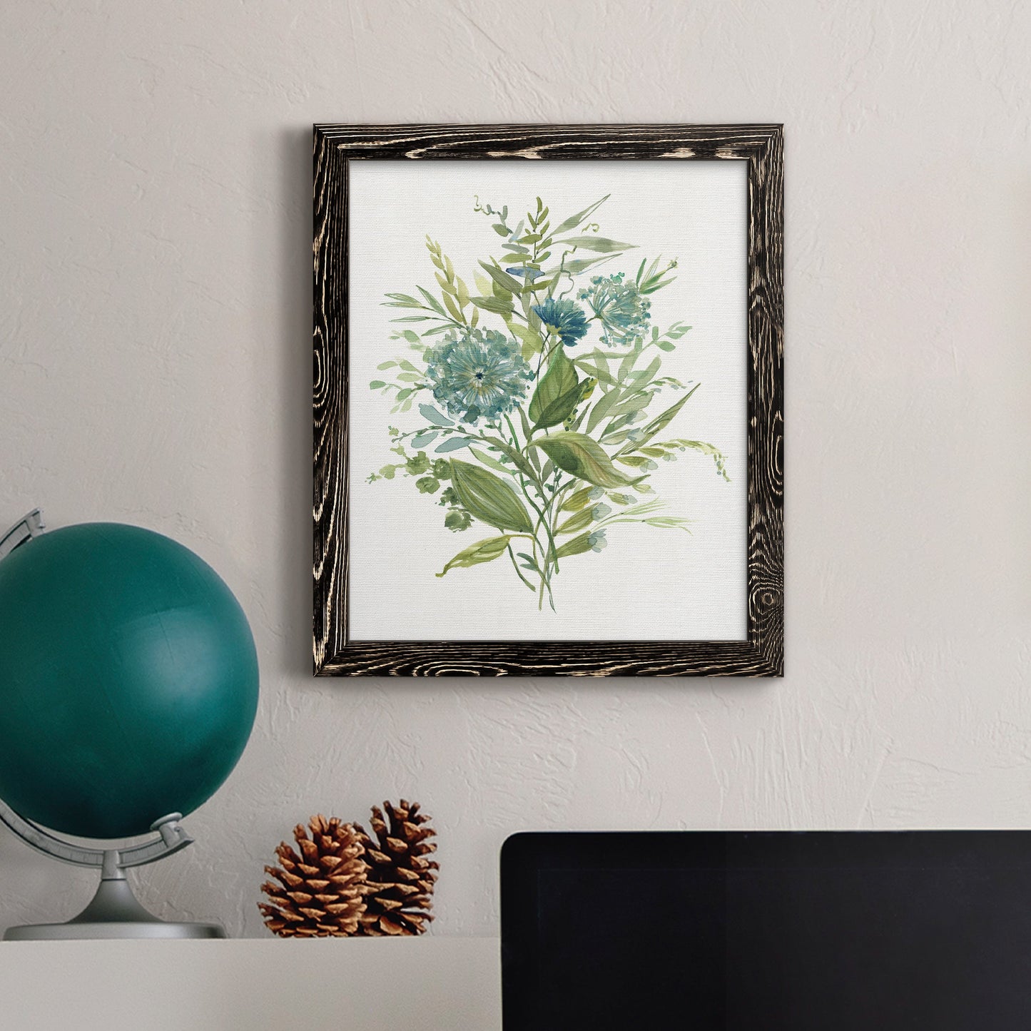 Greenery II - Premium Canvas Framed in Barnwood - Ready to Hang