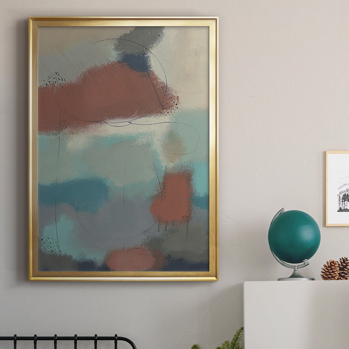 Floating By II - Modern Framed Canvas Print