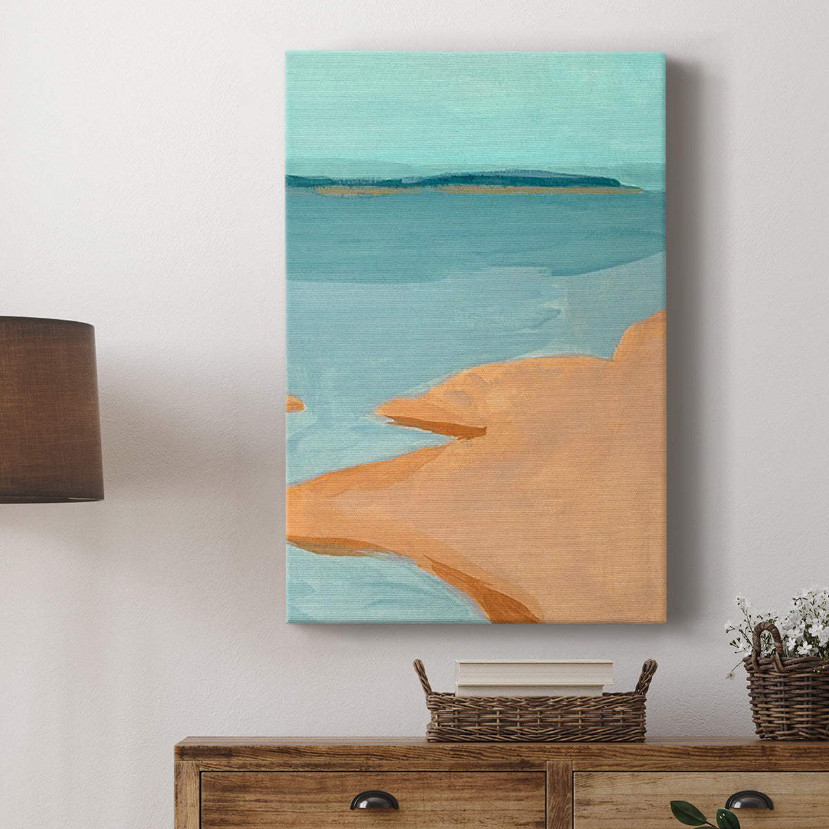 Out on the Sandbar III Premium Gallery Wrapped Canvas - Ready to Hang