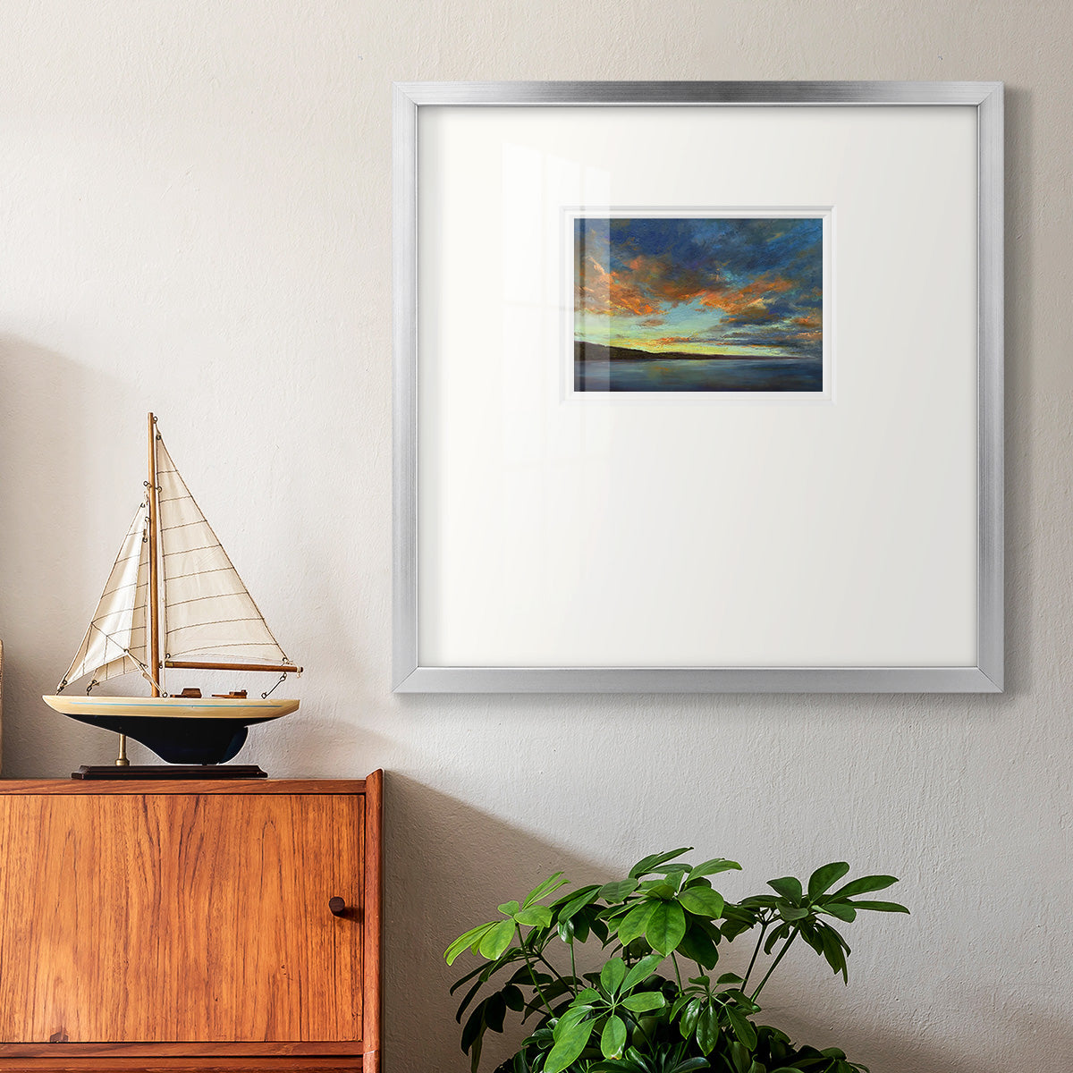 Coastal Views IV Premium Framed Print Double Matboard