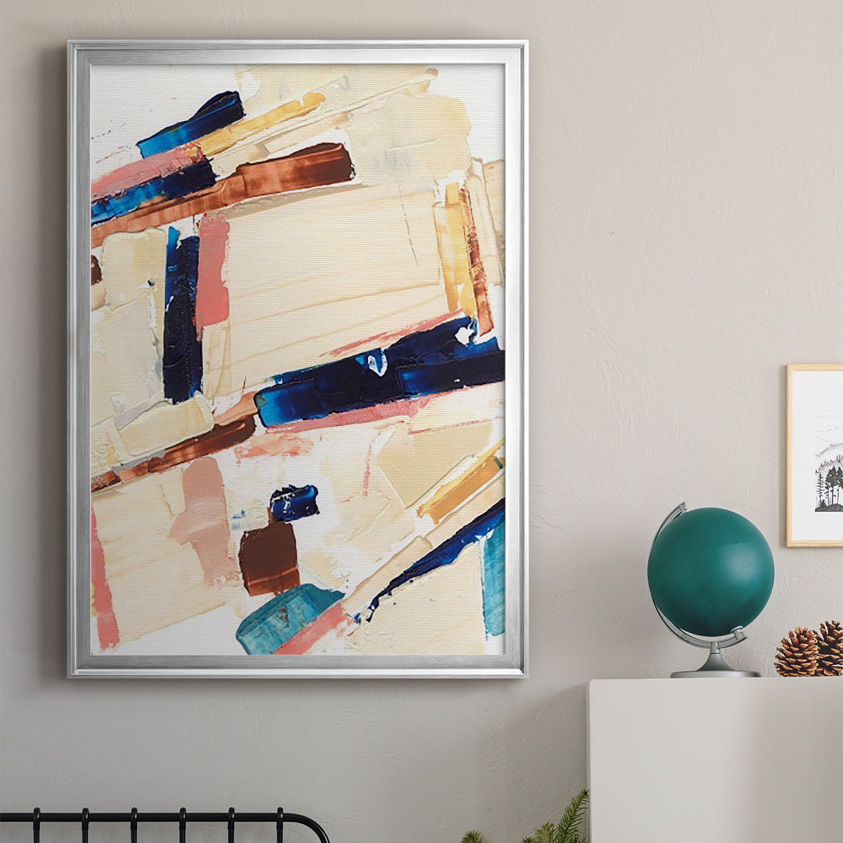 Pivot Point I - Modern Framed Canvas Print