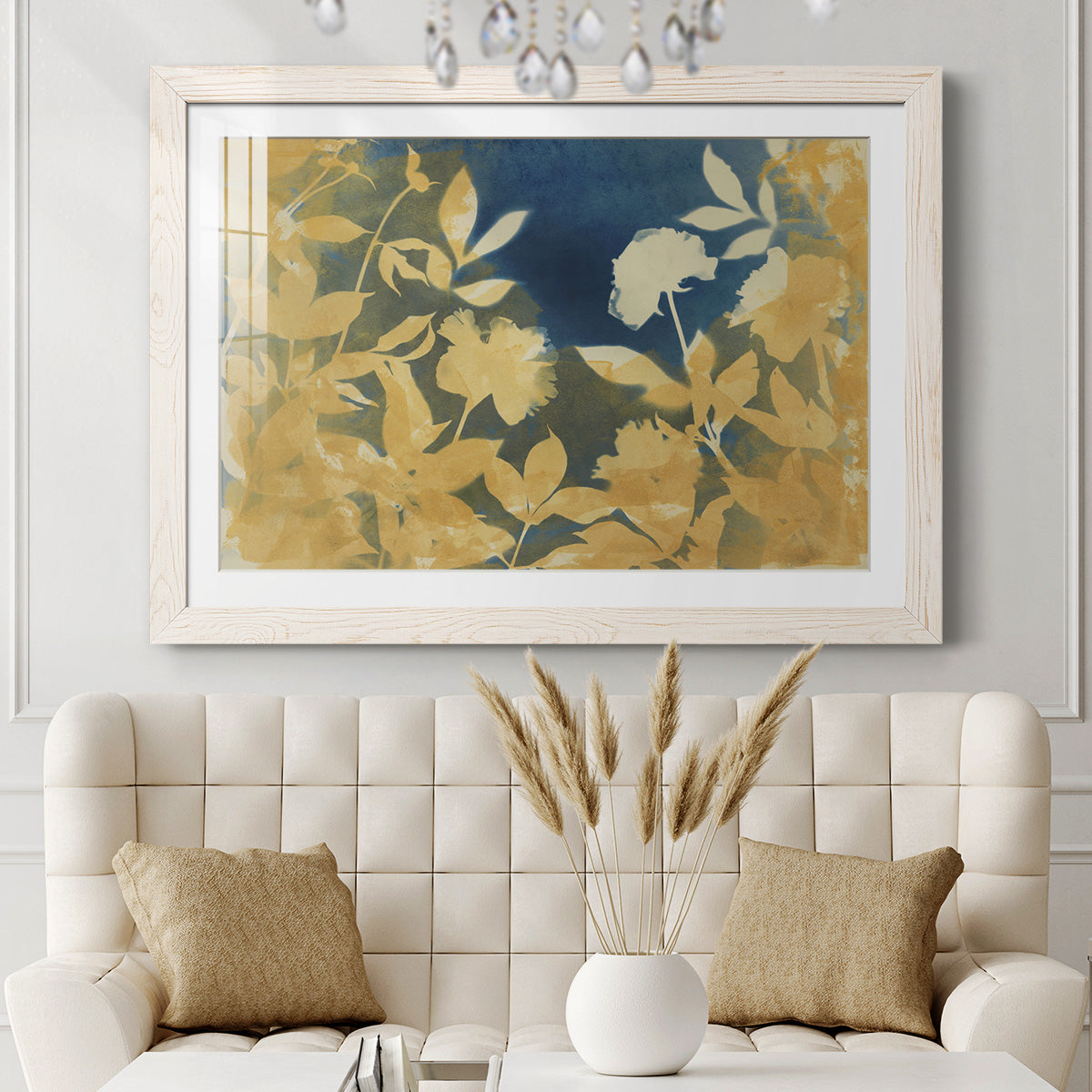 Peony Field - Barnwood Framed Art Print