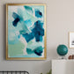 Teal Composition II - Modern Framed Canvas Print