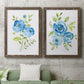 Blue Morning Bouquet I - Premium Framed Canvas 2 Piece Set - Ready to Hang