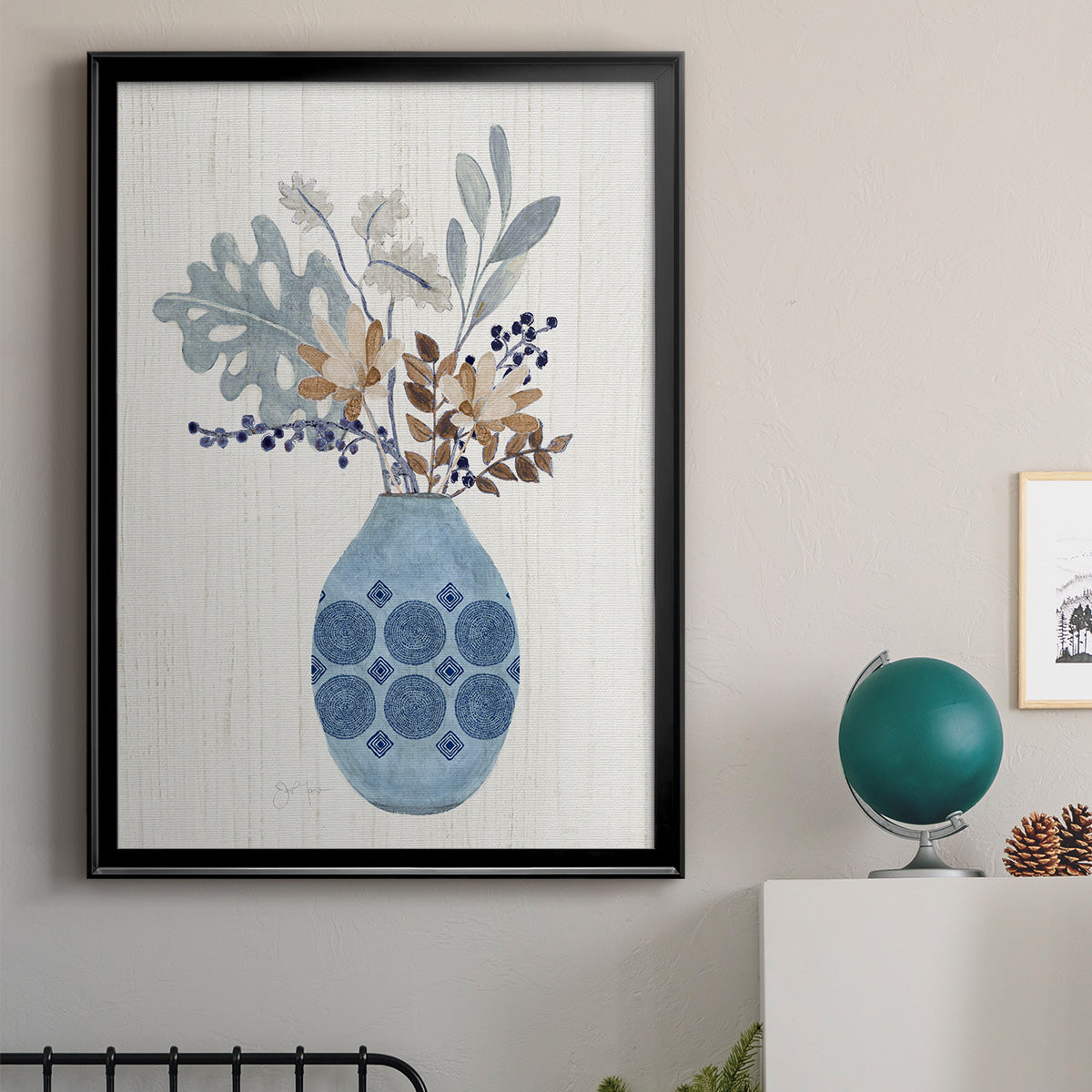 Boho Arrangement II - Modern Framed Canvas Print