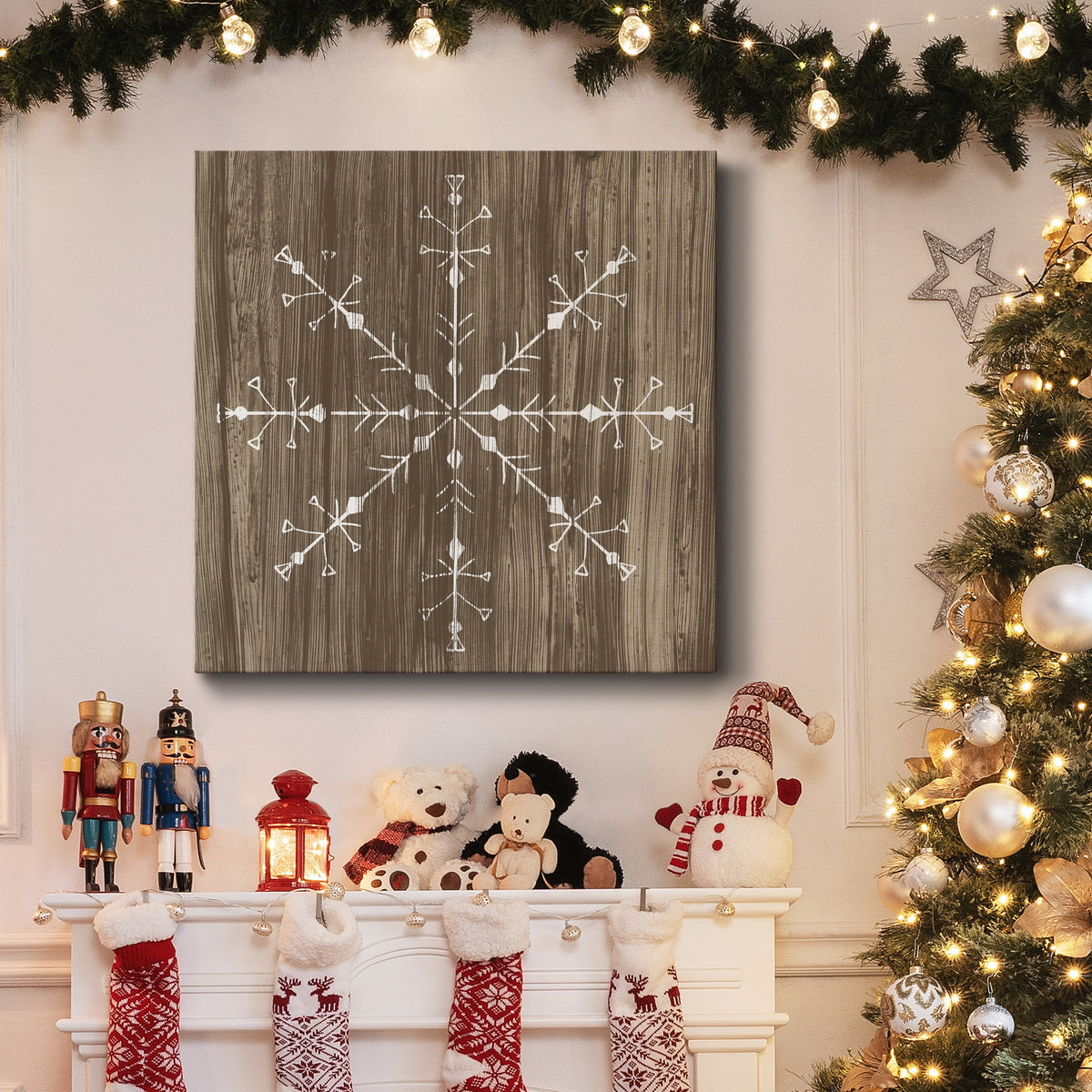 Barnwood Wonderland V-Premium Gallery Wrapped Canvas - Ready to Hang