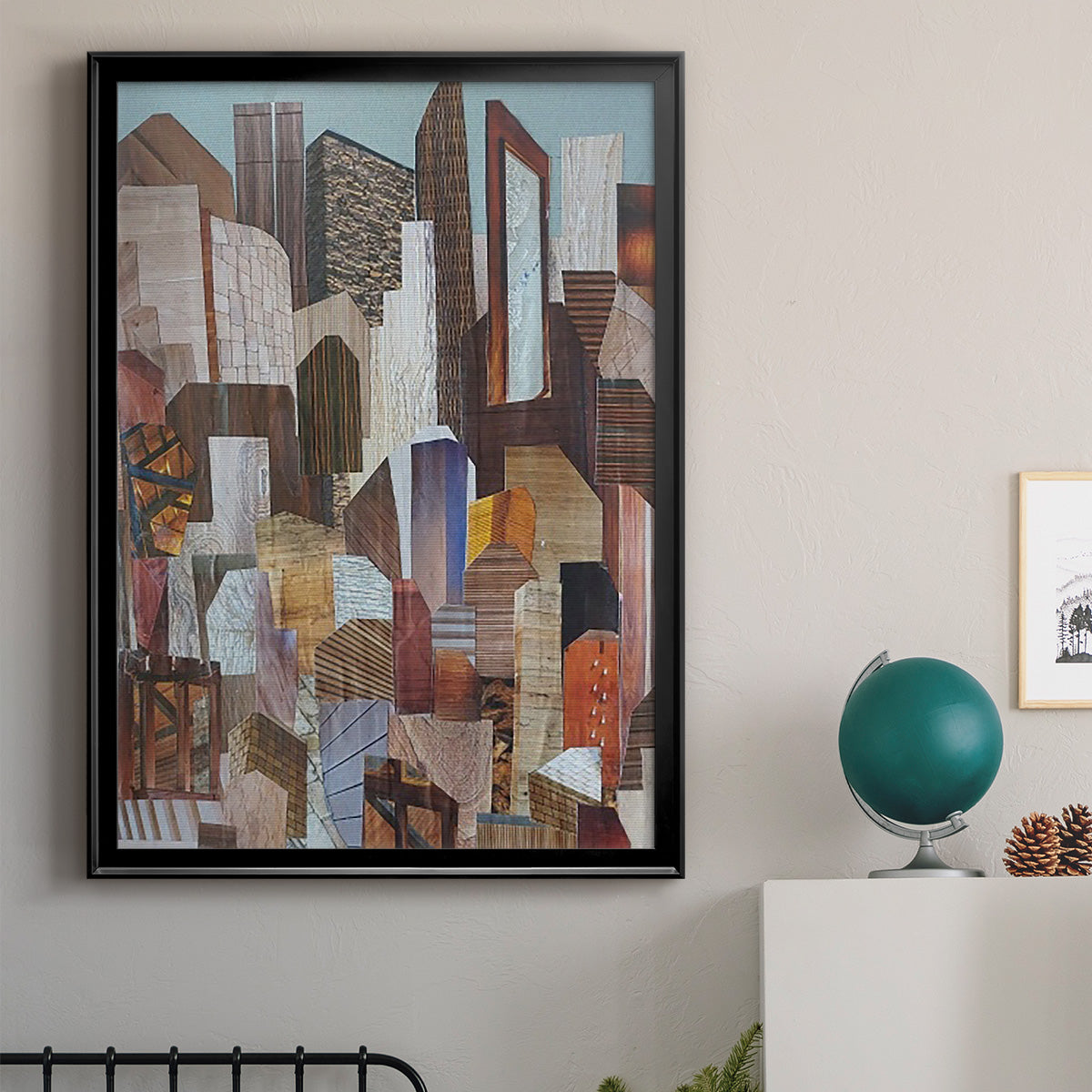 Metropolis - Modern Framed Canvas Print