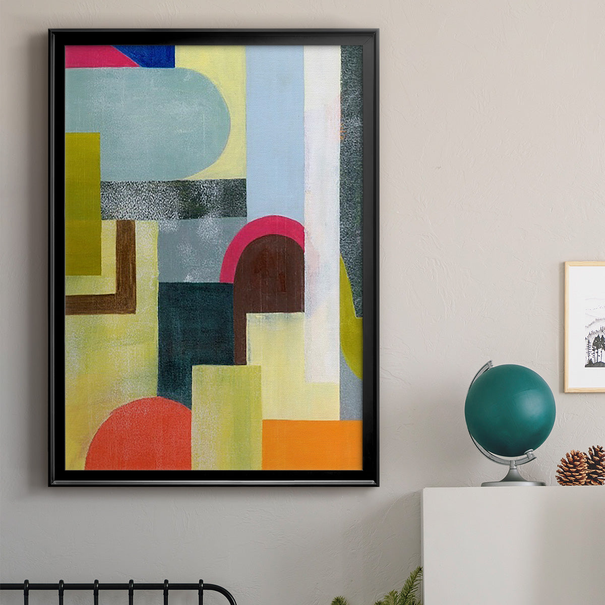 City of Rainbows I - Modern Framed Canvas Print