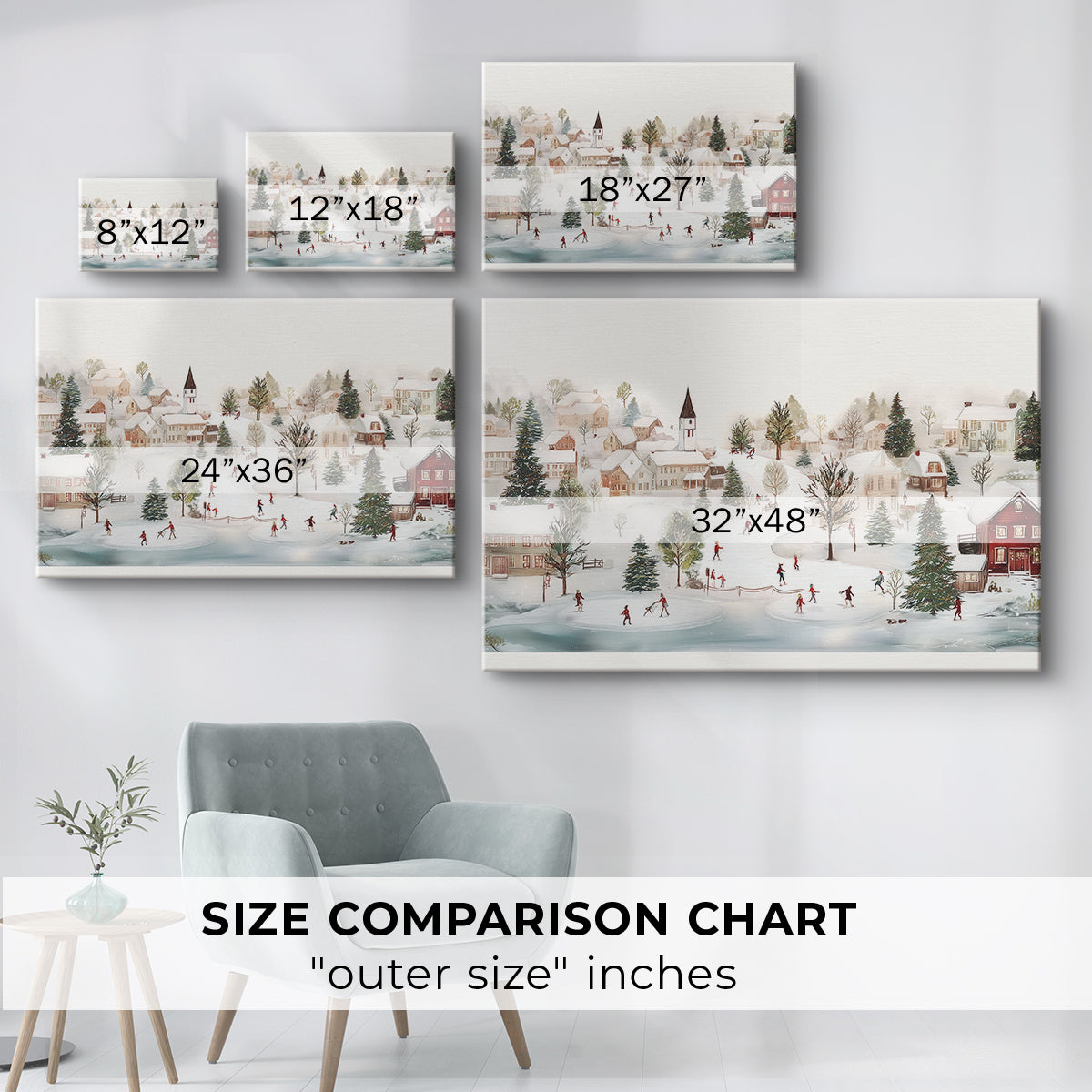 Frostlit Icicles Serenade - Canvas Art Print