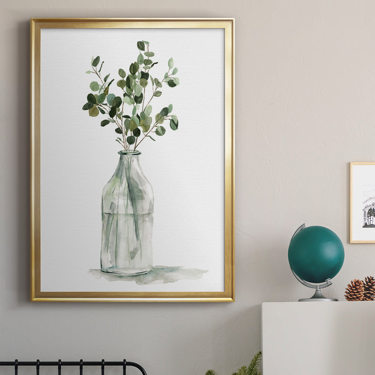 Botanical Arrangement II - Modern Framed Canvas Print