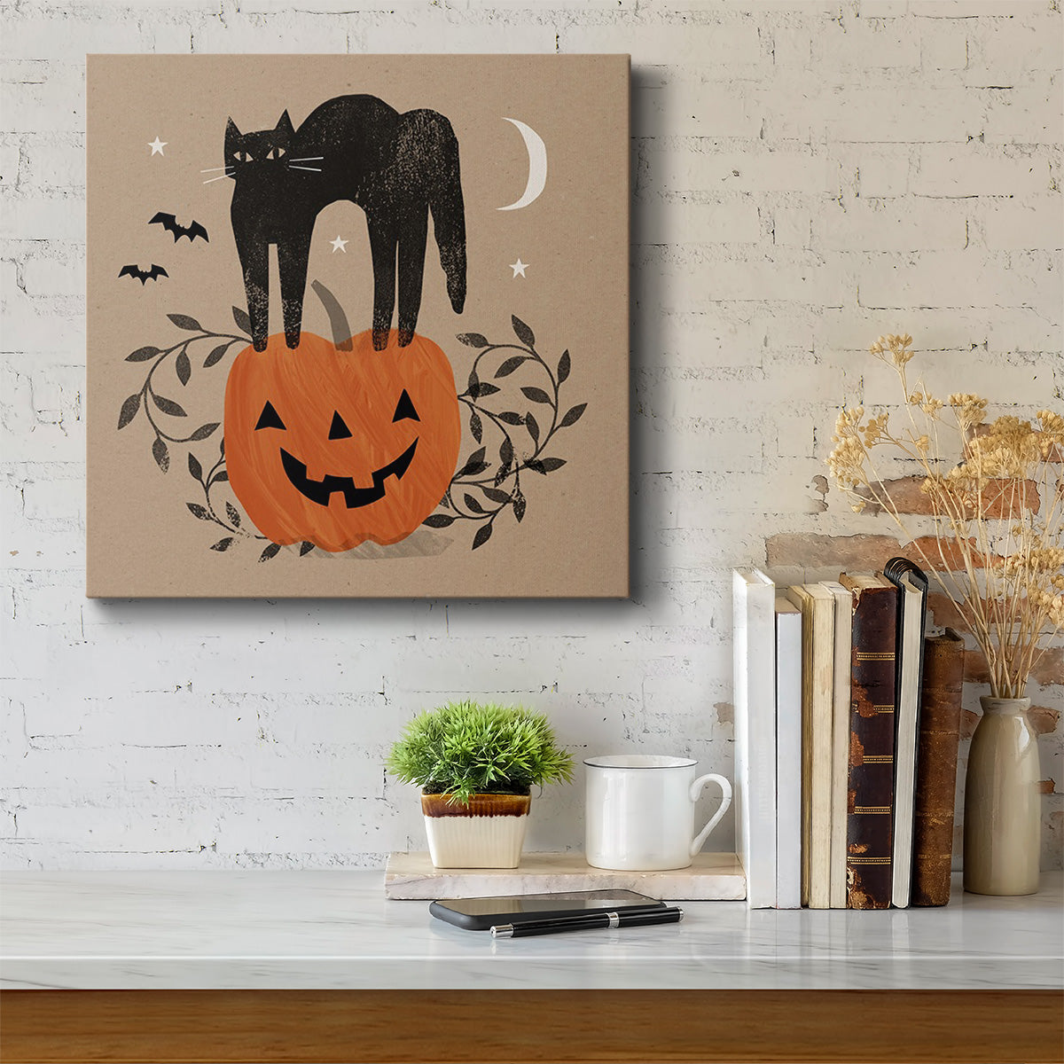 Graphic Halloween I-Premium Gallery Wrapped Canvas - Ready to Hang