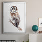 Barred Owl Impressions II - Modern Framed Canvas Print