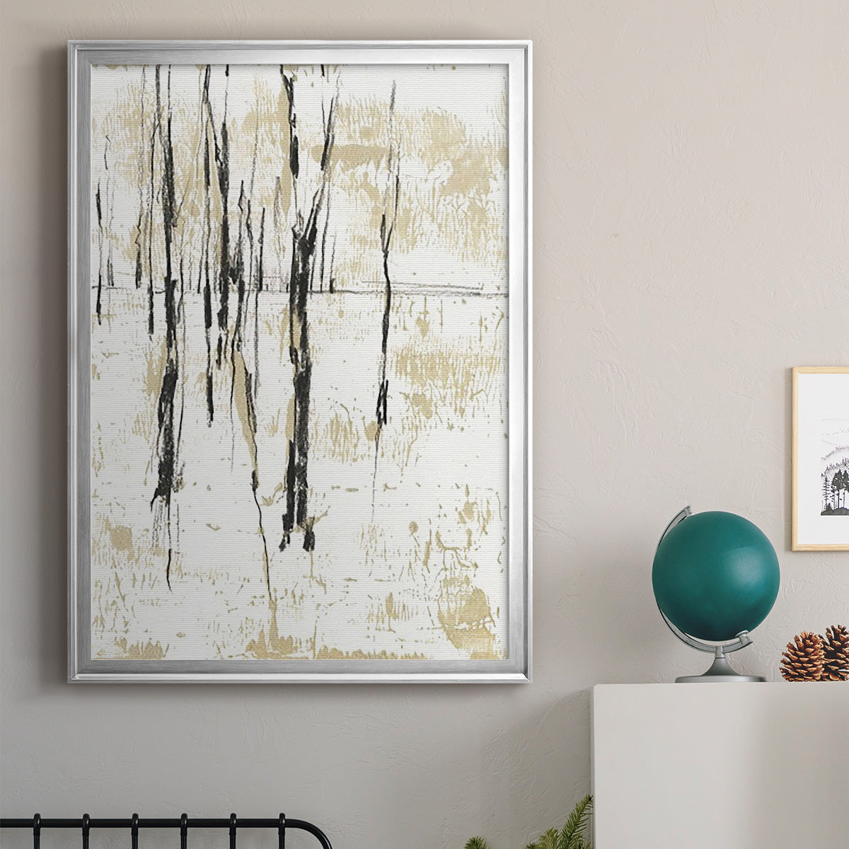 Gilded Forest I - Modern Framed Canvas Print