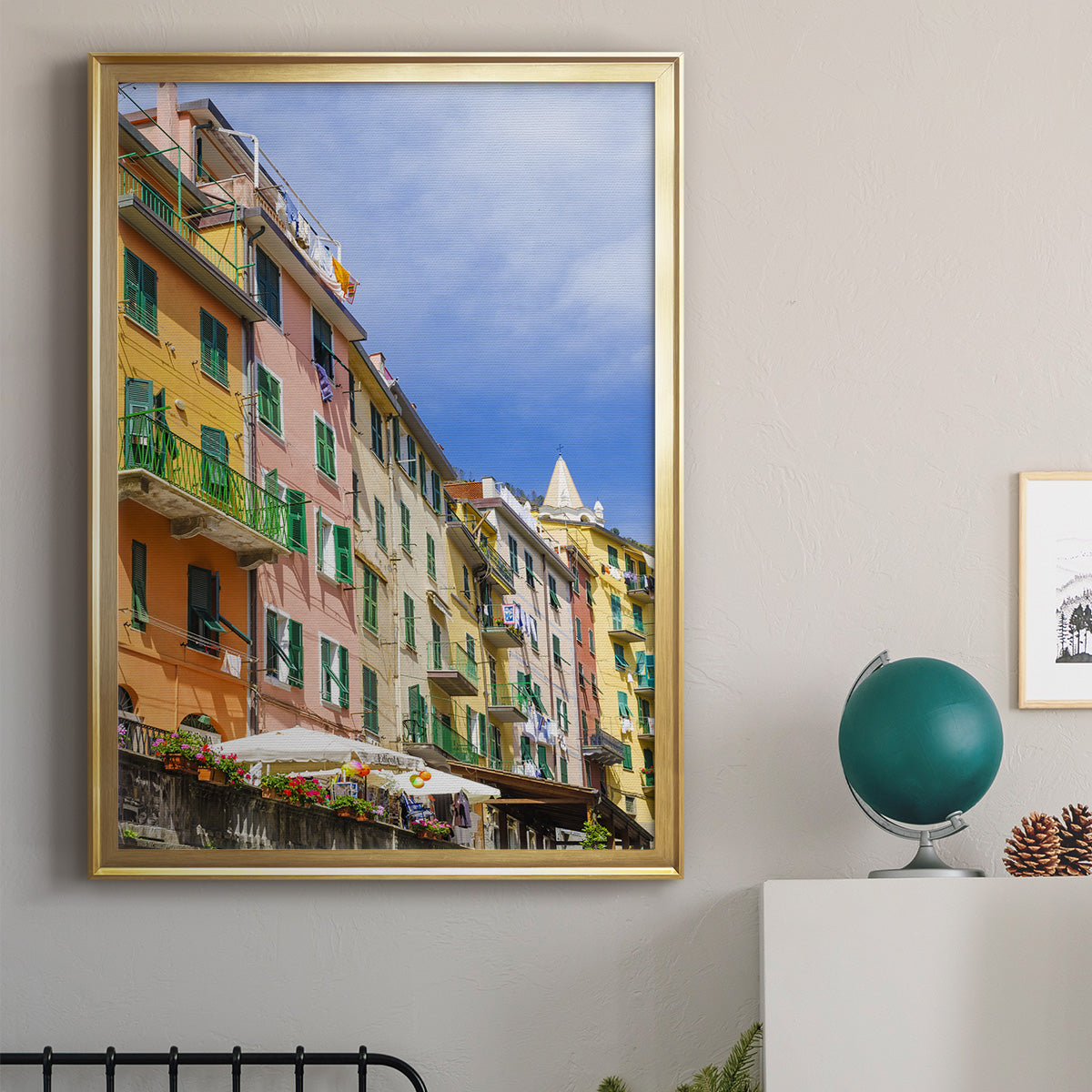 Cinque Terre - Modern Framed Canvas Print