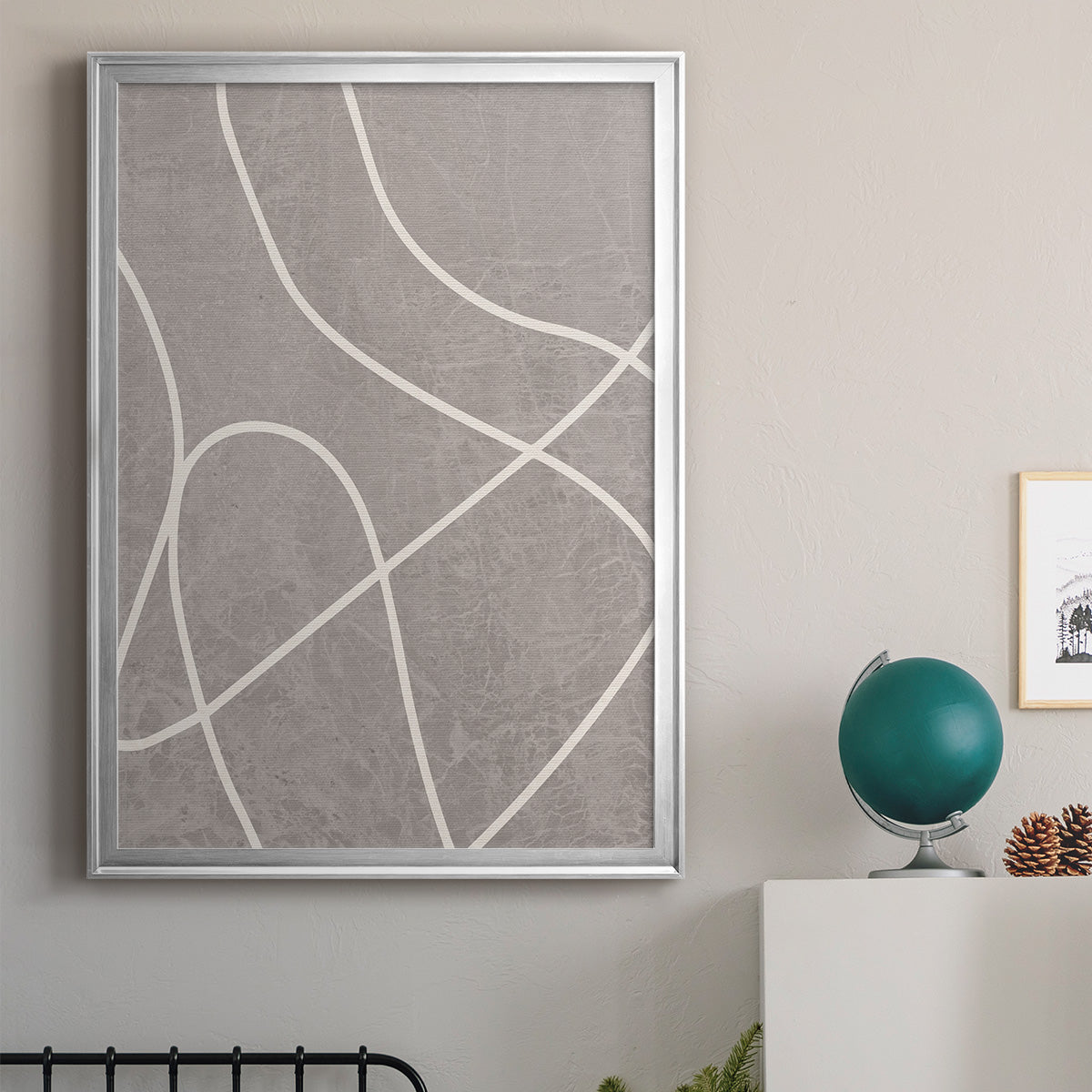 Fissures I - Modern Framed Canvas Print