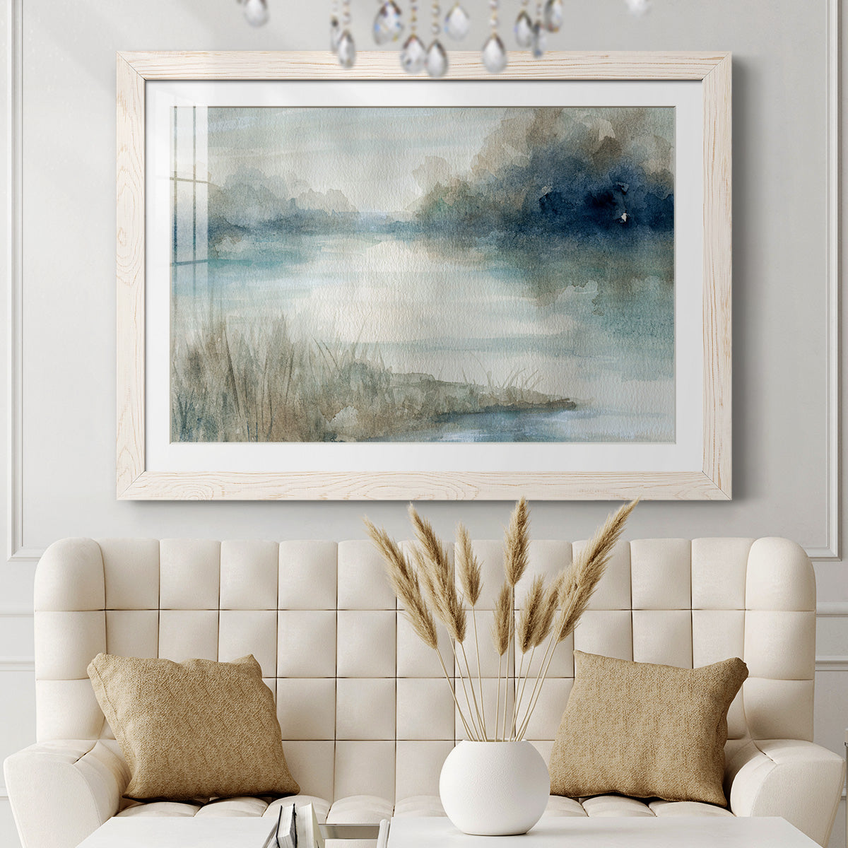 Still Evening Waters - Barnwood Framed Art Print