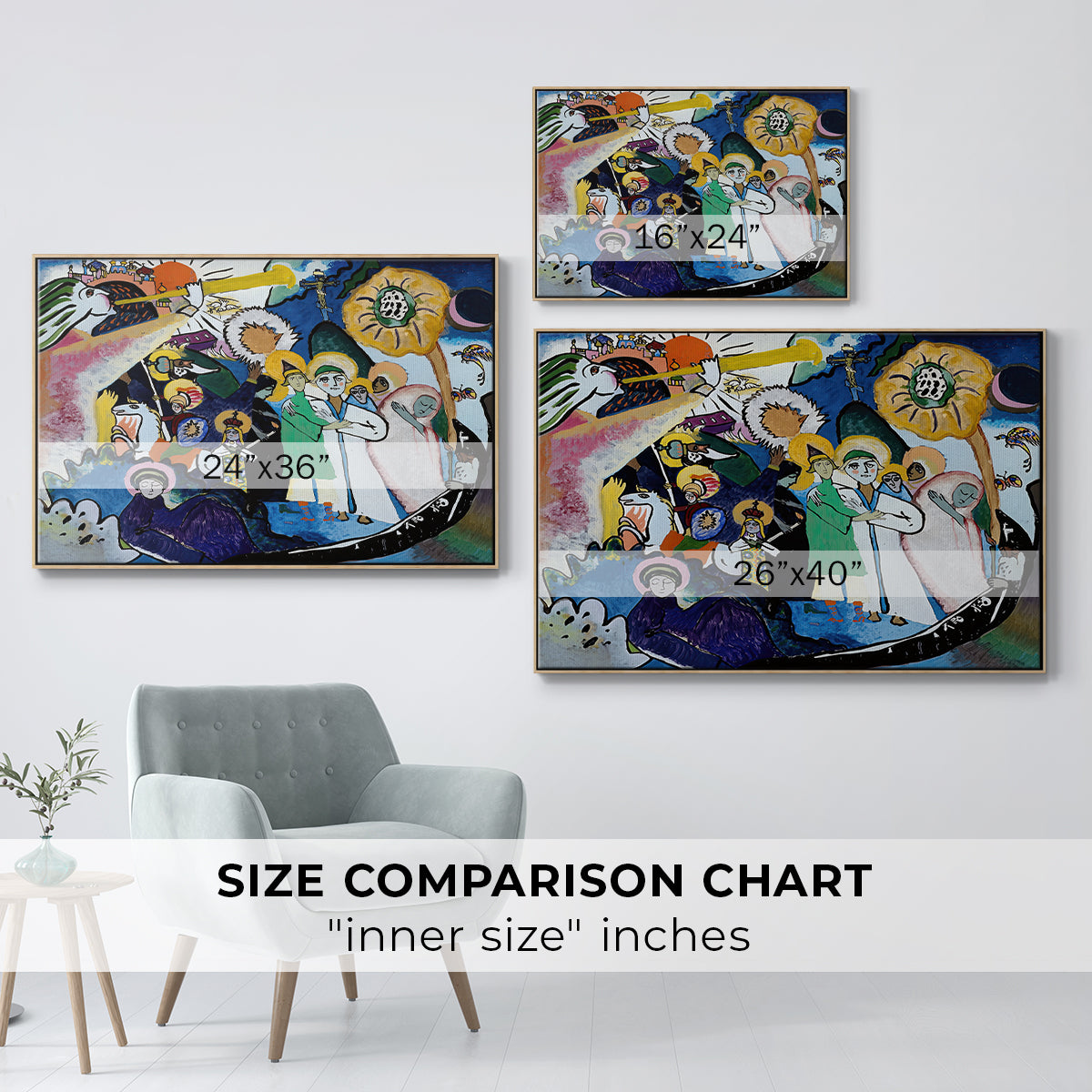 All Saints Day I, 1911 - Floater Framed Canvas Print