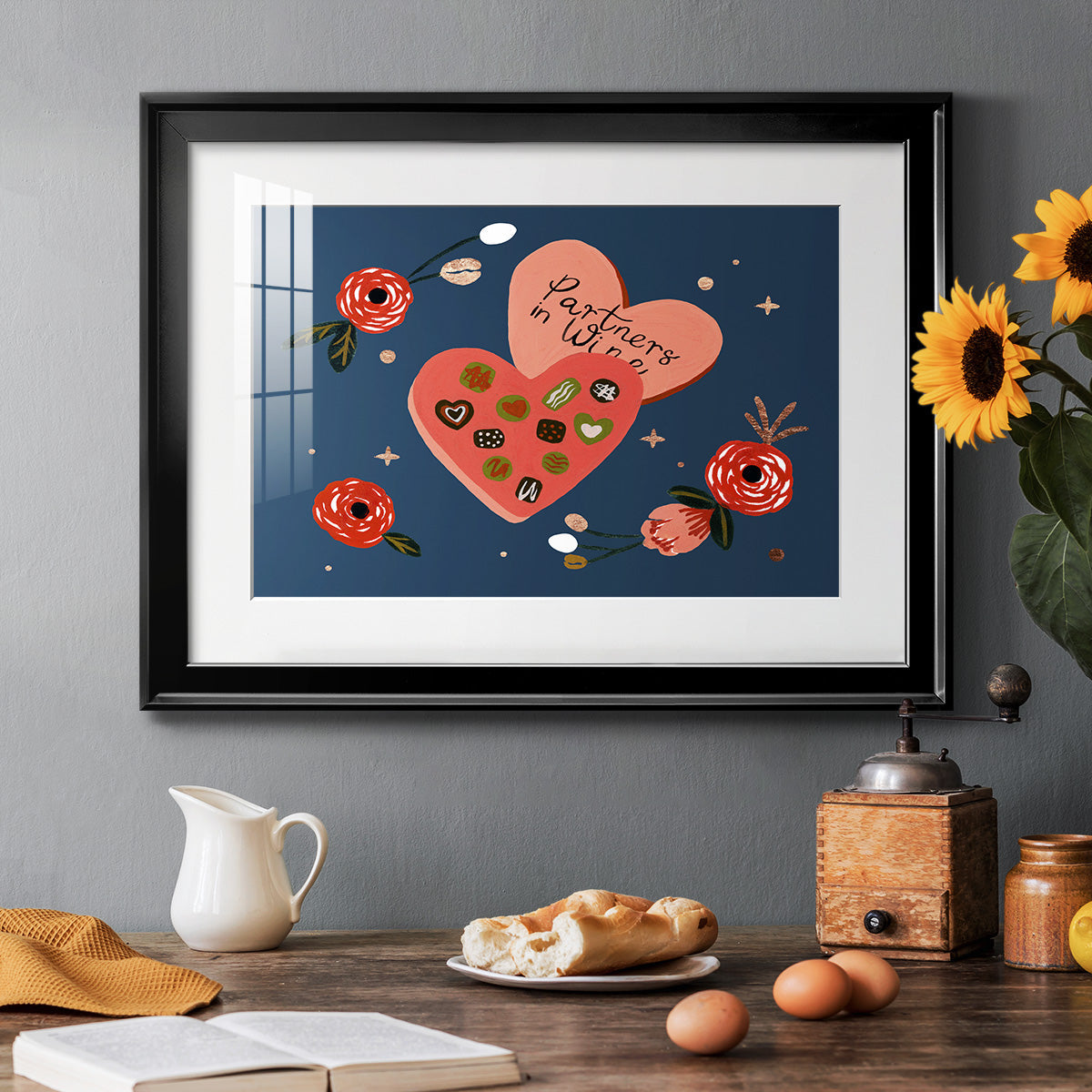 Happy Galentine I Premium Framed Print - Ready to Hang