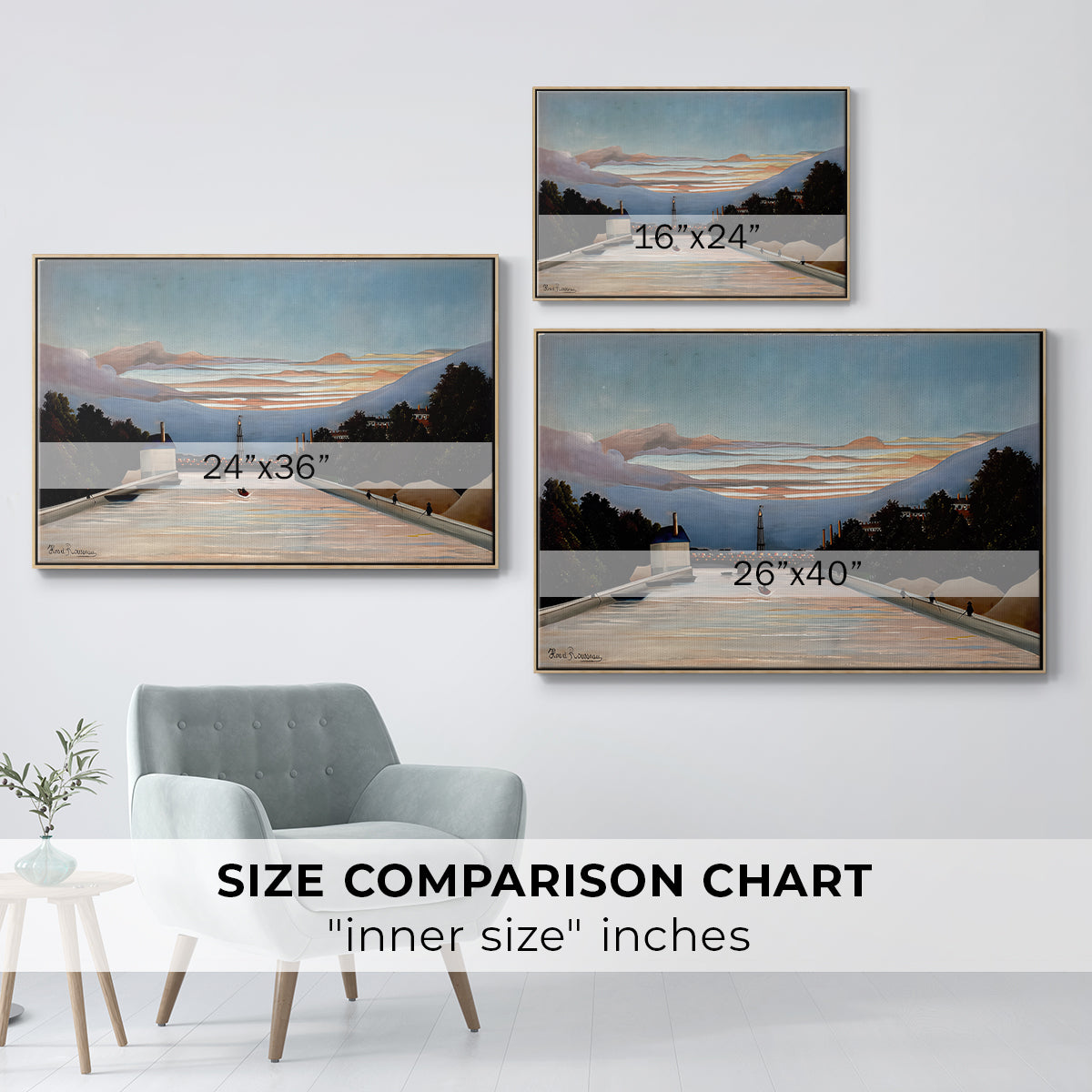 The Eiffel Tower, c. 1898 - Floater Framed Canvas Print