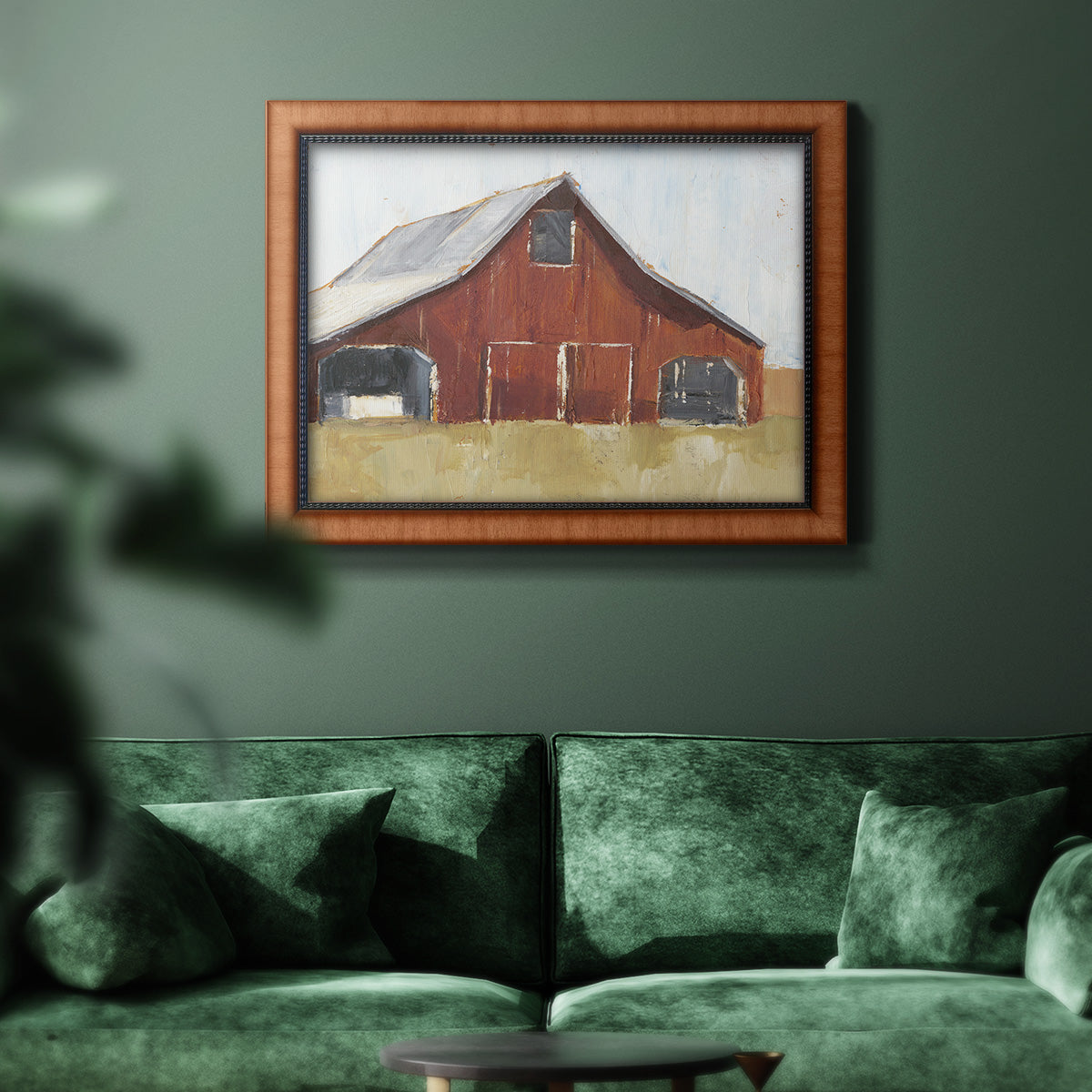 Rustic Red Barn I Premium Framed Canvas- Ready to Hang