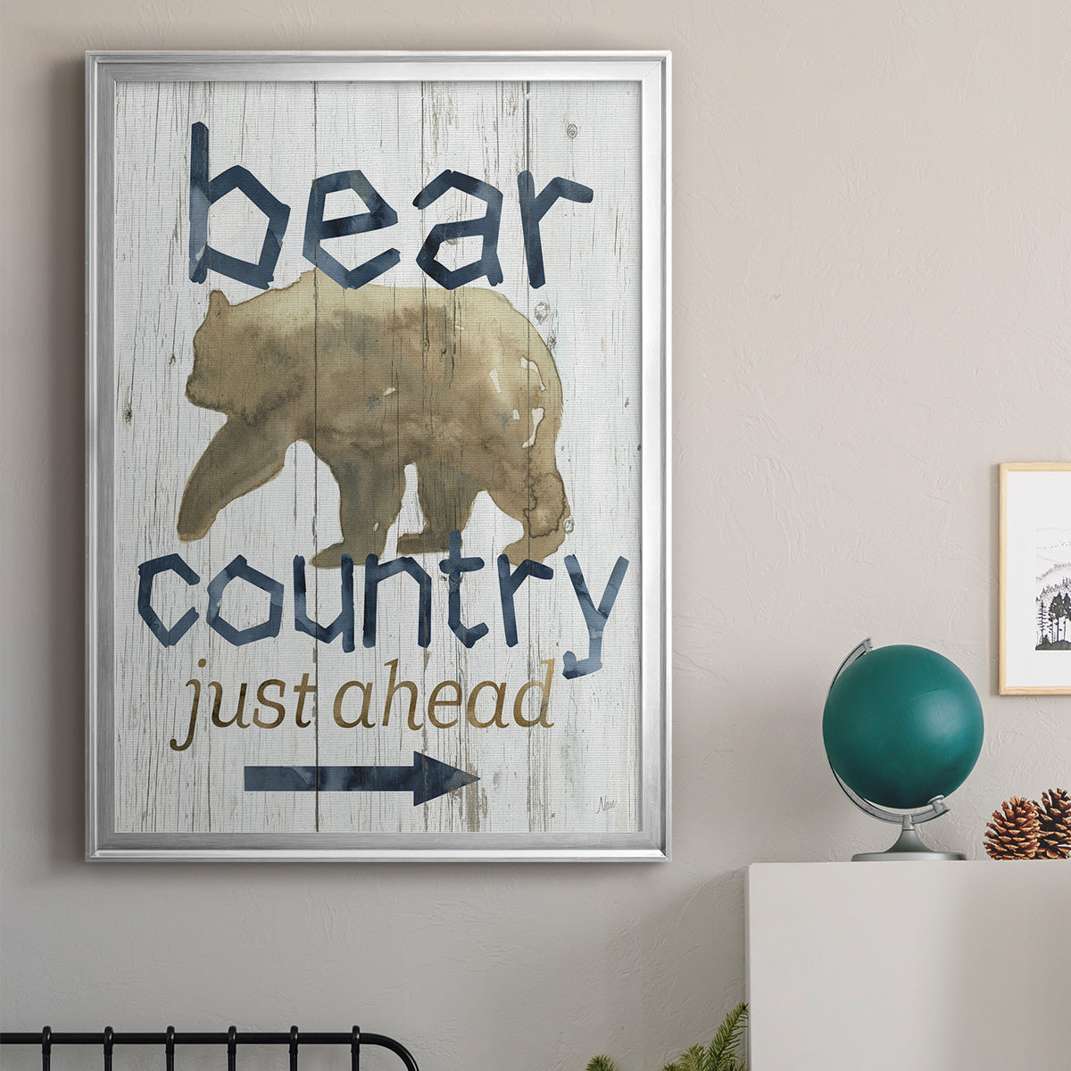 Bear Country - Modern Framed Canvas Print