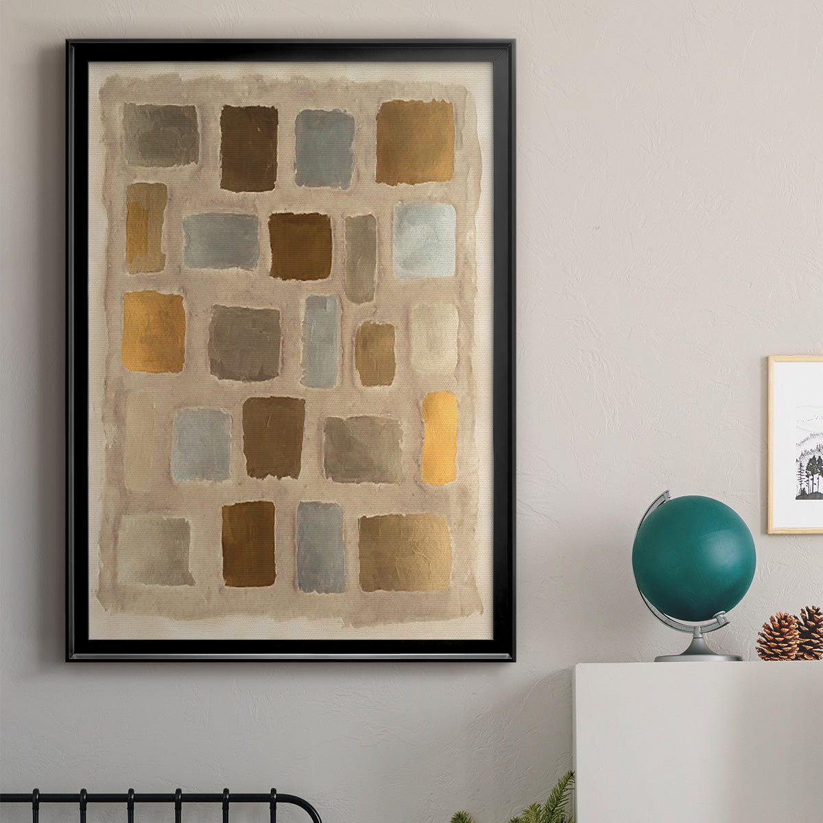 Sand Shaped II - Modern Framed Canvas Print