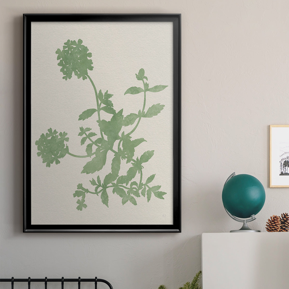 Vintage Garden II - Modern Framed Canvas Print