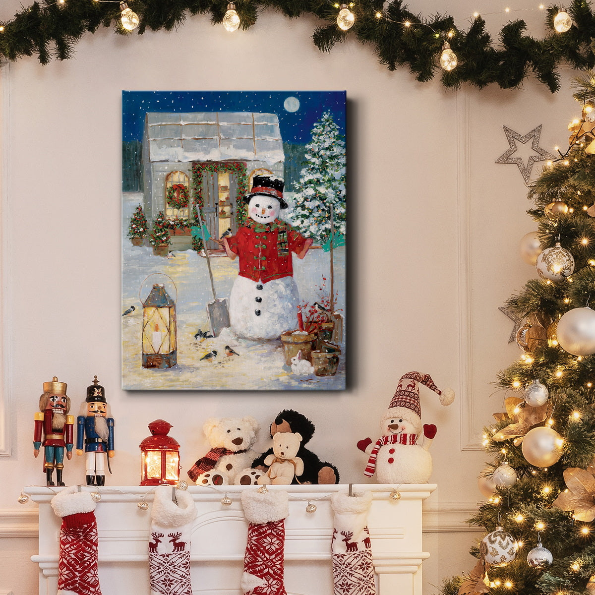 Holiday Garden Premium Gallery Wrapped Canvas - Ready to Hang