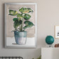 Potted Houseplant II - Modern Framed Canvas Print