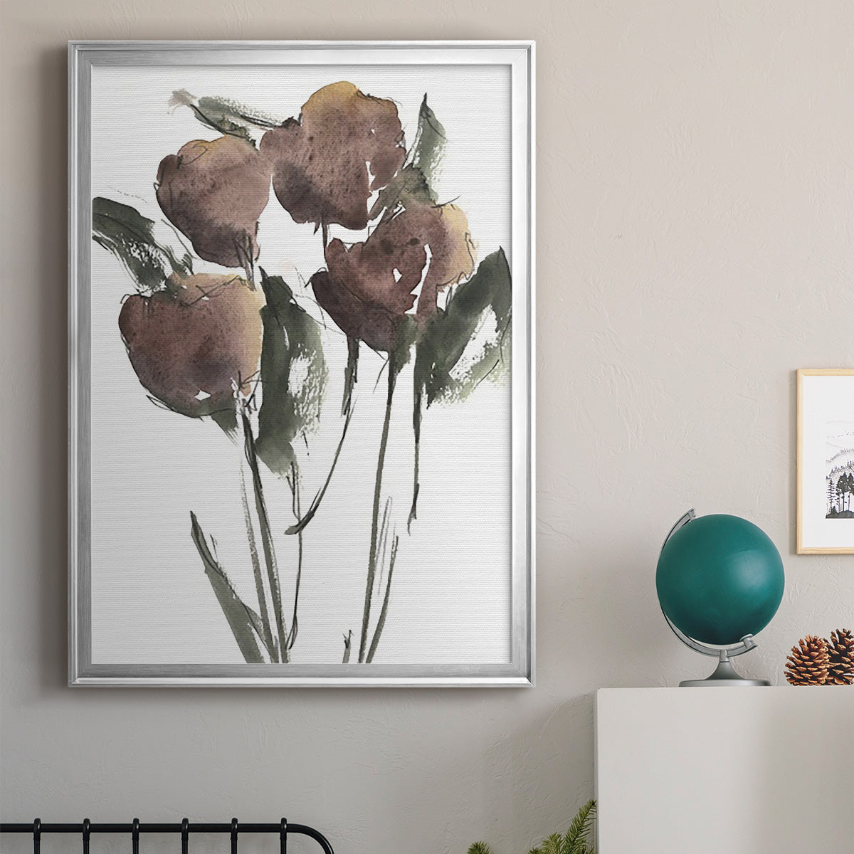 Growing Wild II - Modern Framed Canvas Print