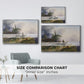 An Alpine Farm on the Untersberg, 1835 - Floater Framed Canvas Print