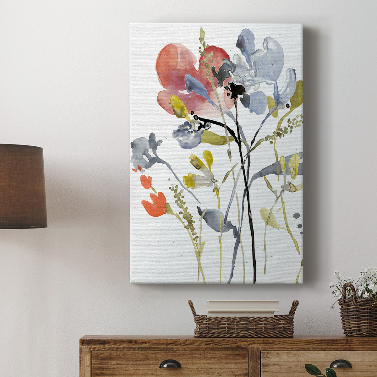 Flower Overlay I - Canvas Art Print